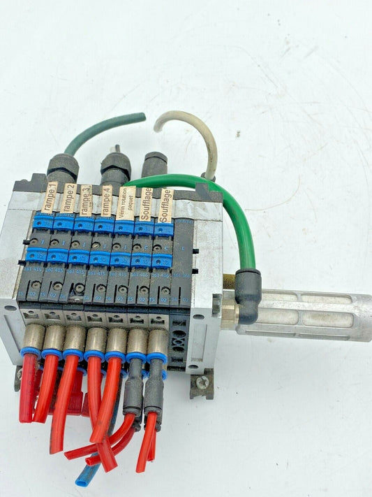FESTO CPV10-GE-CO2-8 525876 + 7pc 161416 + cpv-10-vi 90700 fba-2-m12-5pol 525632