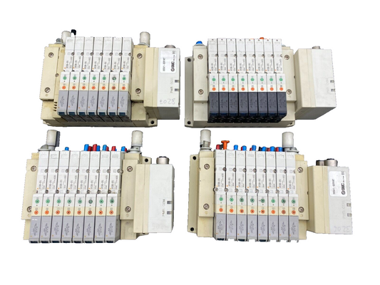 SMC SV1300-5FU x8pc + SS5V1-QCR167 + EX500-S001 SOLEINOID VALVE
