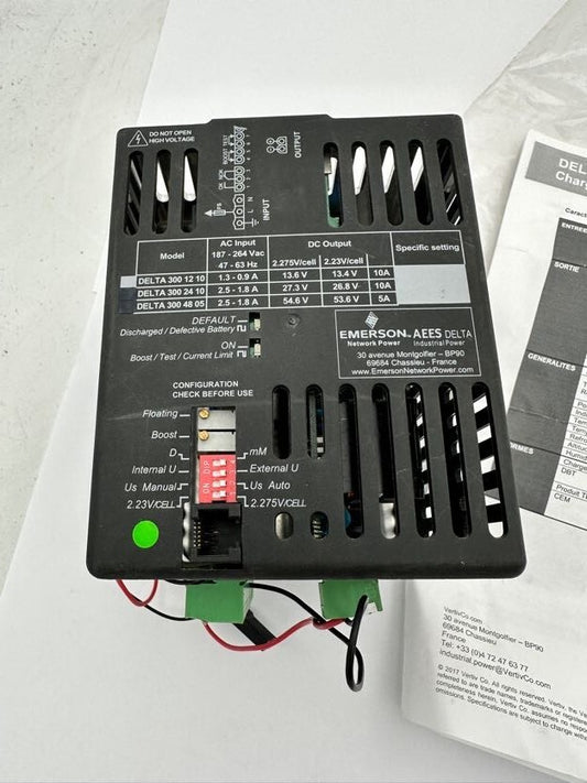 1pc x EMERSON VERTIV DELTA 300 CHARGEUR DE BATTERIE - KLR Automation