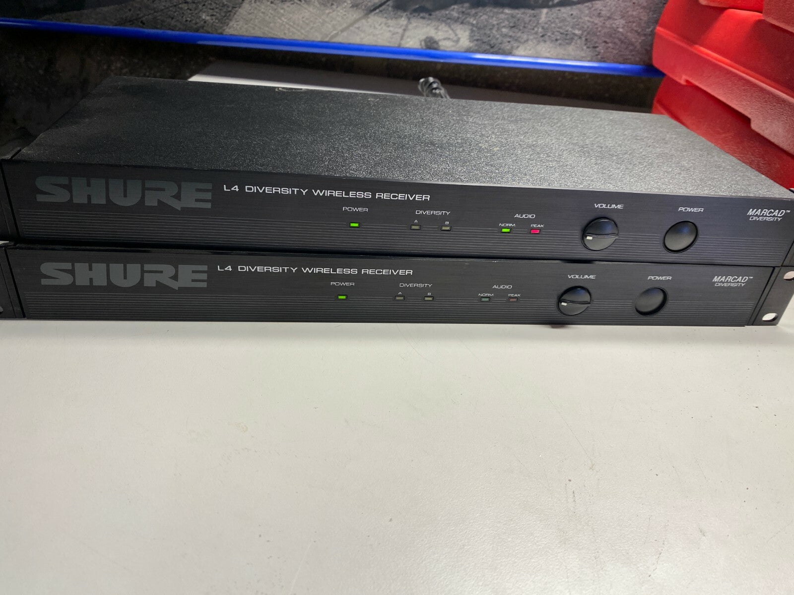 Lot de 2x Shure L4 Marcad Diversity Wireless Receiver 
