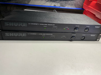 Lot de 2x Shure L4 Marcad Diversity Wireless Receiver 