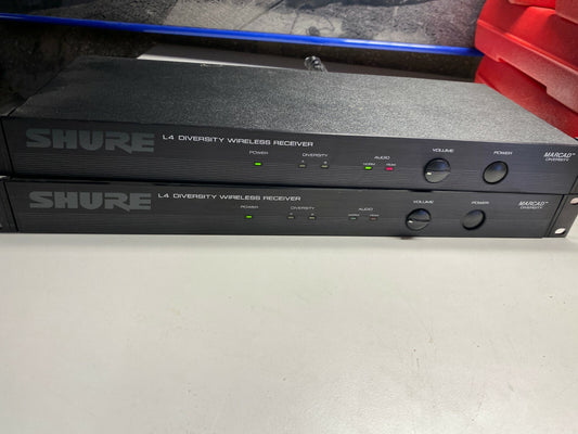 Lot de 2x Shure L4 Marcad Diversity Wireless Receiver 