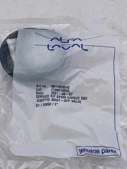 1pc x ALFA LAVAL SERVICE KIT 9611926545 ASEPTIC SHUT OFF VALVE 51/DN50/2"