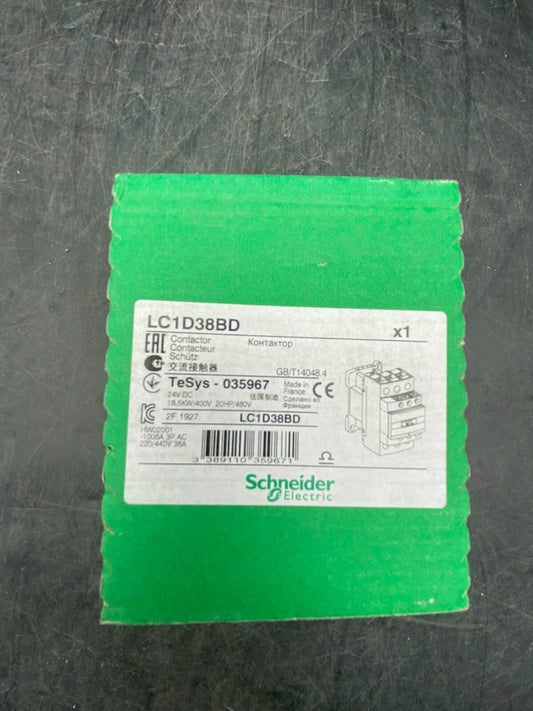 1 pc x NEW SCHNEIDER ELECTRIC LC1D38BD TESYS 035967 CONTACTOR - KLR Automation