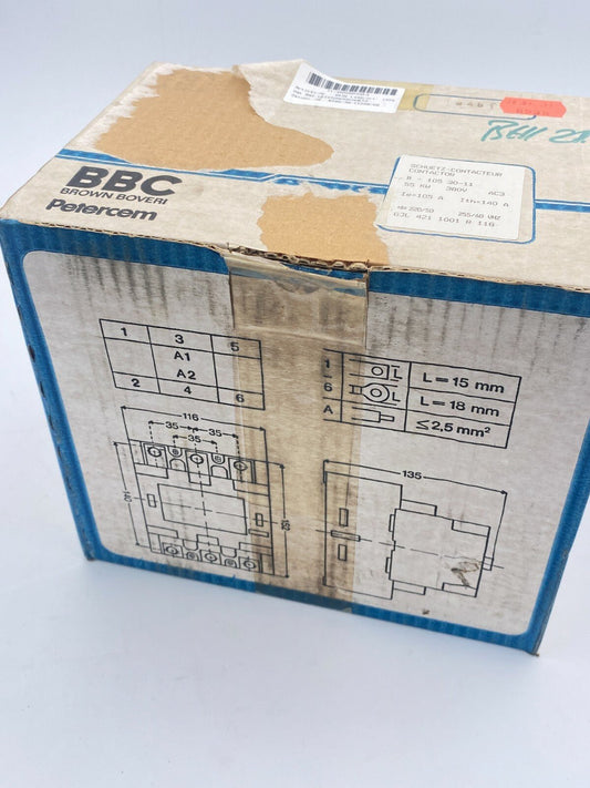 BBC Petercem B - 105 30 - 11 Contactor 105 Amp 240 Volt Coil - KLR Automation