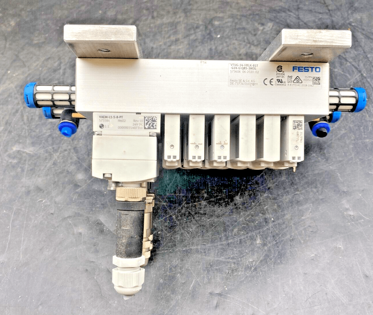 FESTO 573606 + CTEU - EP + VAEM - L1 - S - 8 - PT + VUVG - B14 - M52 - AZT - F - 1T1L - KLR Automation