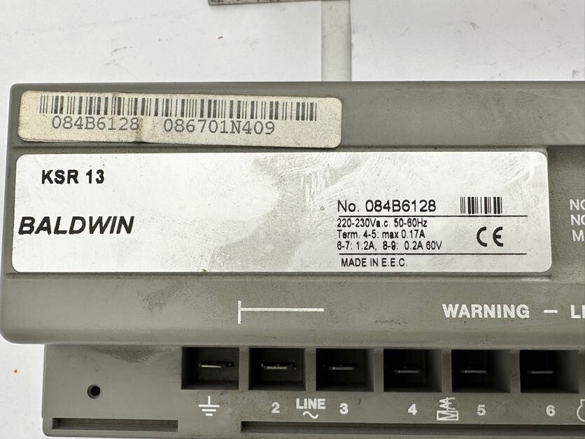 1pc x BALDWIN GRAFOTEC 20474.12 RGWL821 - V3.2 K300CPU - V1.4 - A01 + KSR 13 084B6128 - KLR Automation