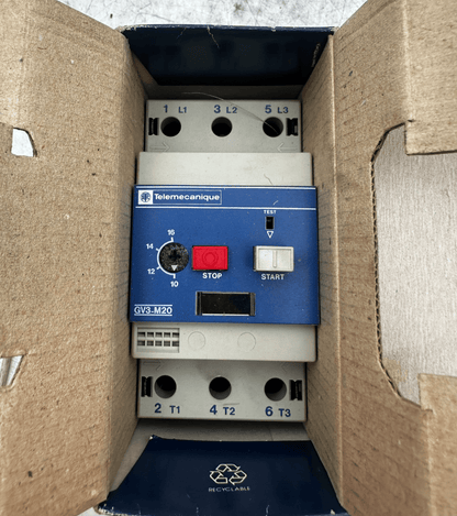 TELEMECANIQUE GV3 - M20 021305 10 - 16A MOTOR CIRCUIT BREAKER x1pc - KLR Automation