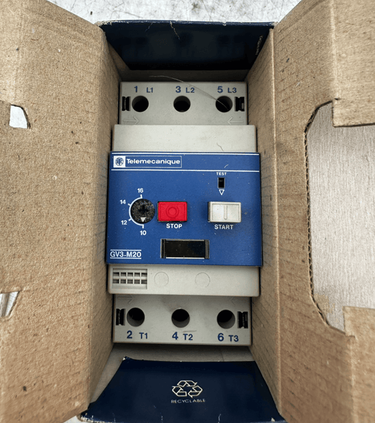 TELEMECANIQUE GV3 - M20 021305 10 - 16A MOTOR CIRCUIT BREAKER x1pc - KLR Automation