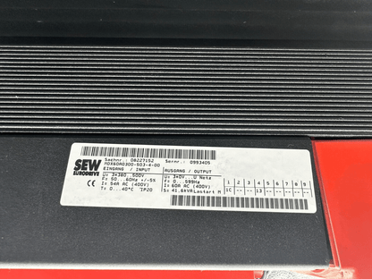 SEW EURODRIVE MOVITRAC MC07B0300 - 503 - 4 - 00 08285306 SO - KLR Automation