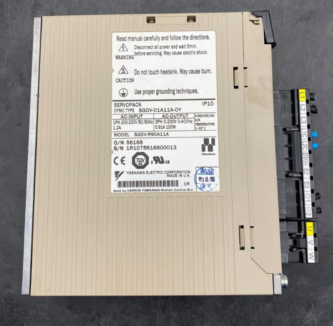 YASKAWA OMRON SGDV-01A11A-0Y SGDV-R90A11A SERVOPACK x1pc