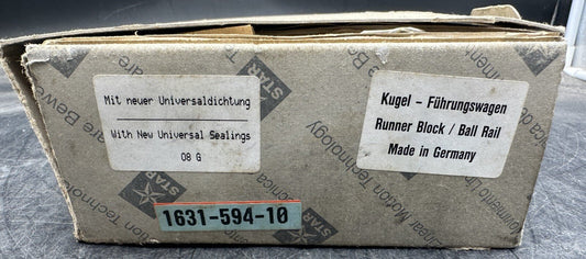 STAR 1631 - 594 - 10 RUNNER BLOCK BALL RAIL - KLR Automation