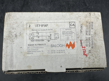 BALOGH IT71FAF DETECTEUR x1pc - KLR Automation
