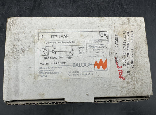 BALOGH IT71FAF DETECTEUR x1pc - KLR Automation