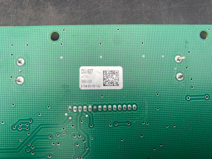 HTP 7450P-028 Display Board DU-927 7450-028 2104BV06.1.92