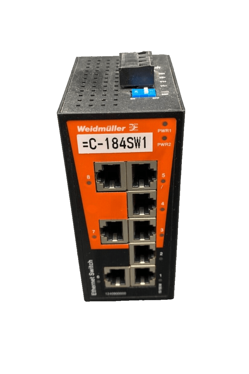 WEIDMULLER IE - SW - BL08 - 8TX 1240900000 ETHERNET SWITCH - KLR Automation