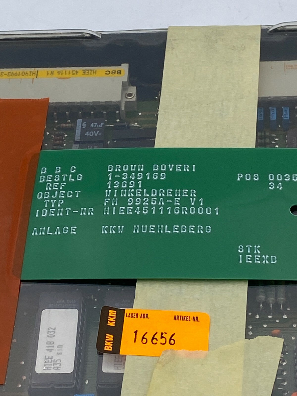 Brown Boveri BBC HIEE451116R1 FM 9925a-E  Interface Module Card