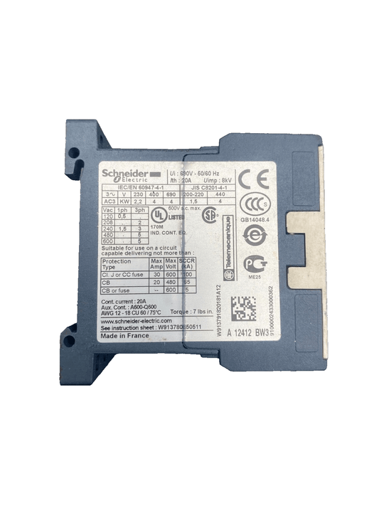 SCHNEIDER ELECTRIC LP4K09 10BW3 CONTACTEUR x2pc - KLR Automation