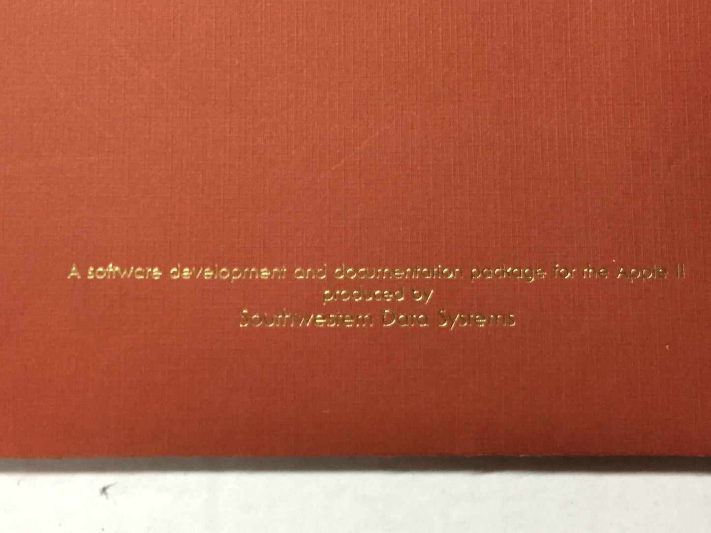 SDS Southwestern Data Systems - Apple-Doc  1979 By Roger Wagner Apple II vintage