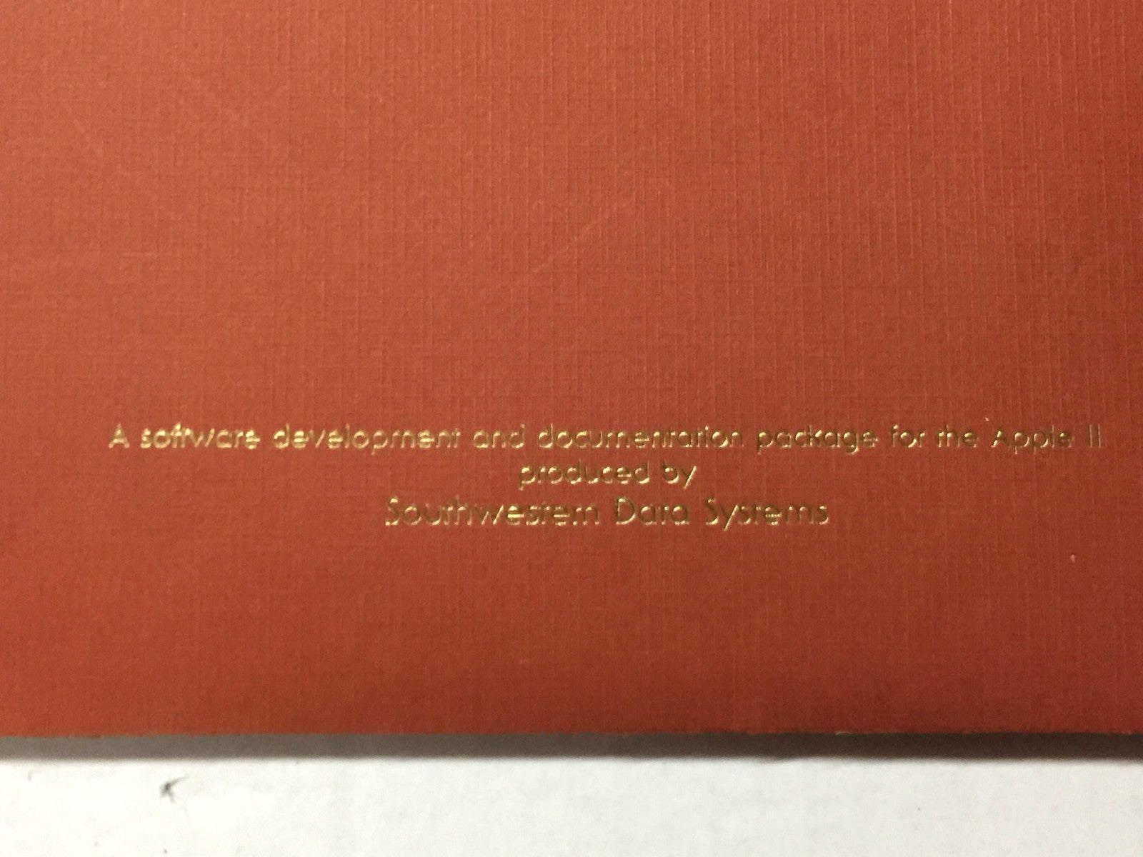 SDS Southwestern Data Systems - Apple-Doc  1979 By Roger Wagner Apple II vintage