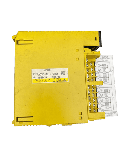 FANUC A03B - 0819 - C154 A0D16D OUTPUT MODULE x1pc - KLR Automation