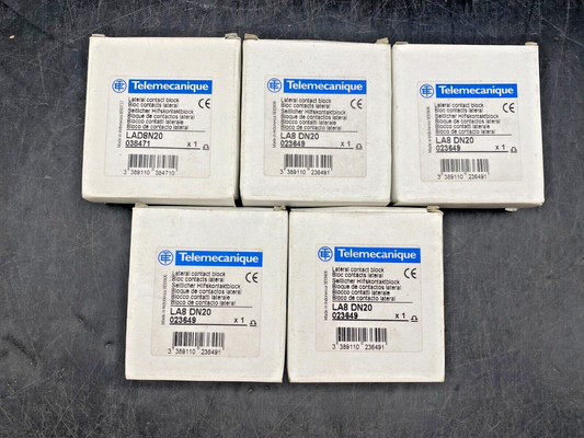 LOT DE 5 TELEMECANIQUE LA8DN20 BLOC CONTACT LATERAL