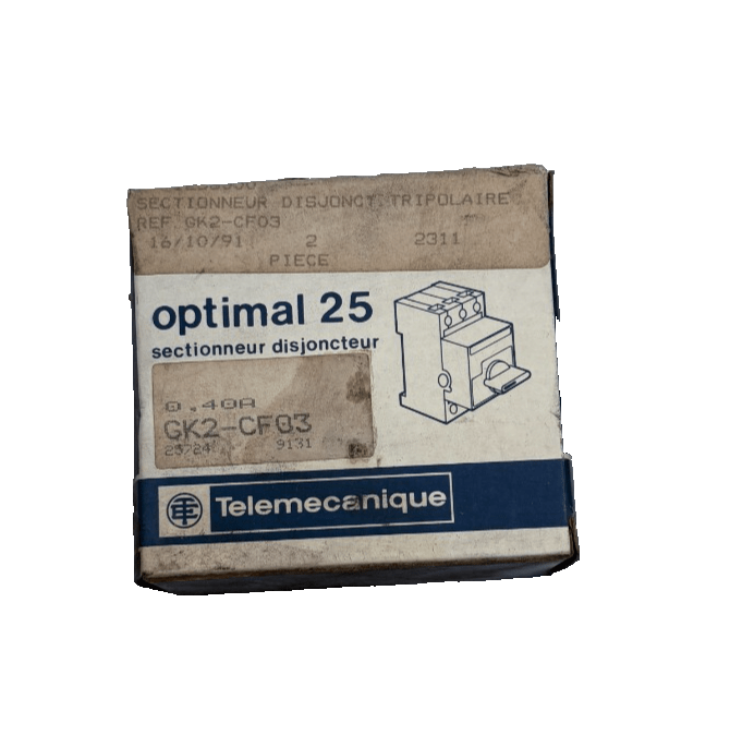TELEMECANIQUE GK2 - CF03 9131 SECTIONNEUR DISJONCTEUR x1 - KLR Automation