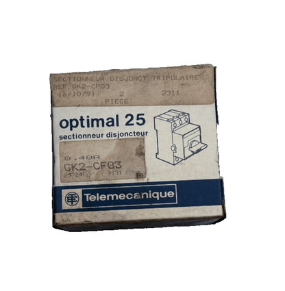 TELEMECANIQUE GK2 - CF03 9131 SECTIONNEUR DISJONCTEUR x1 - KLR Automation