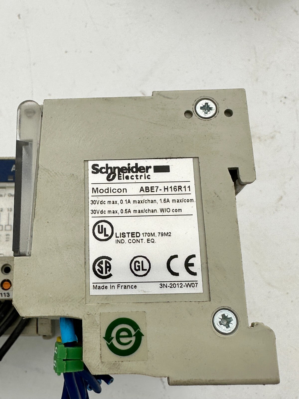 7pc x SCHNEIDER ELECTRIC PASSIVE CONNECTION SUB-BASE ABE7-H16R11 30VDC 1.6 A