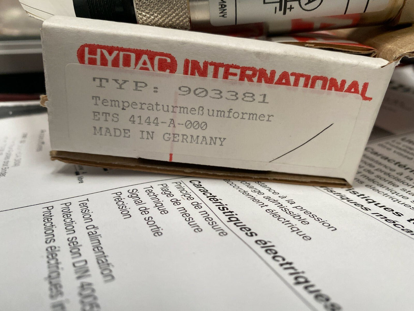 Hydac Electronic HMG 2020 - 000 - F + HDA + ETS sensor / Portable Data Recorders - KLR Automation