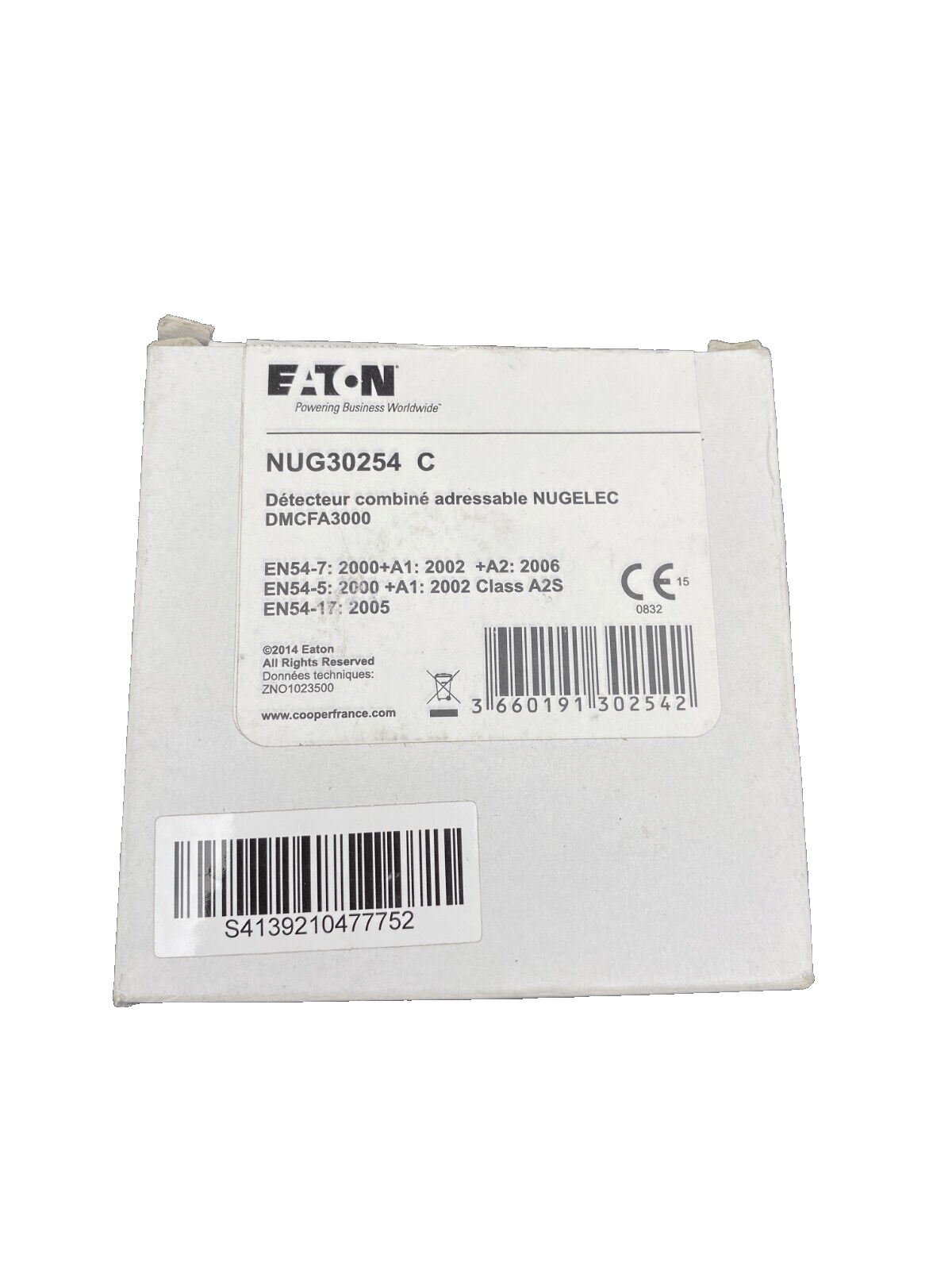 EATON NUG30254 C DETECTEUR DE FUMEES ADRESSABLE NUGELEC DOFA3000 x1pc - KLR Automation