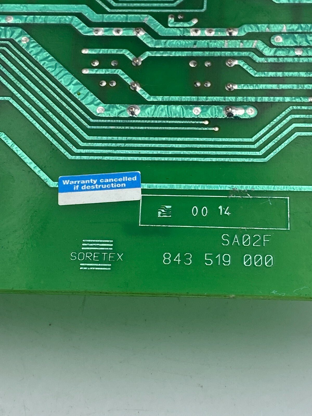 Elevator Lift card SORETEX Thyssen SA02F CIRCUIT RELAIS 743374020 / 010 S200 - KLR Automation