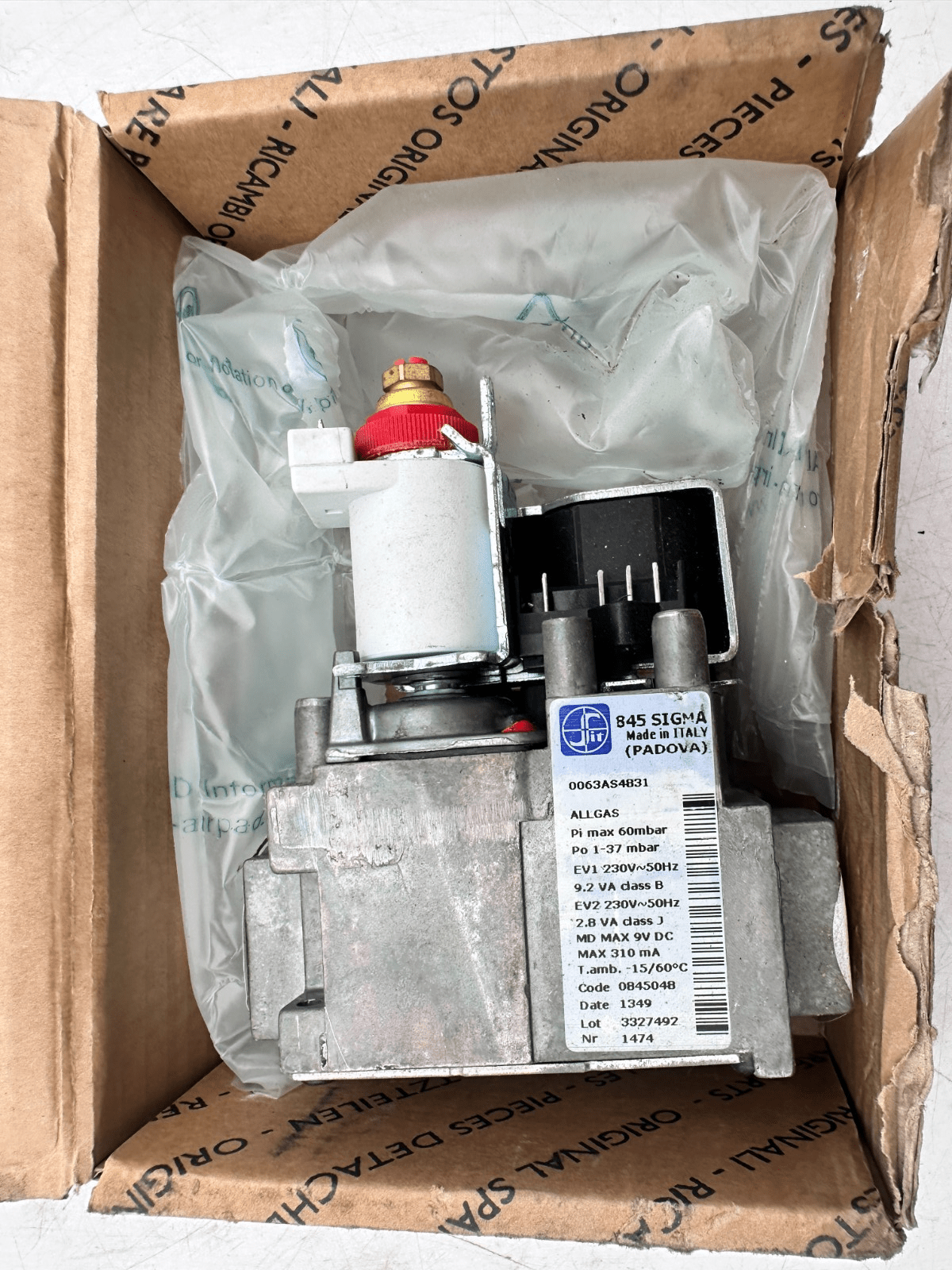 SIT 845 SIGMA 0063AS4831 ALLGAS BLOC DE REGULATION - KLR Automation