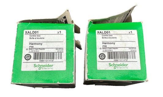SCHNEIDER ELECTRIC XALD01 011473 HARMONY CONTROL BOX x2pc