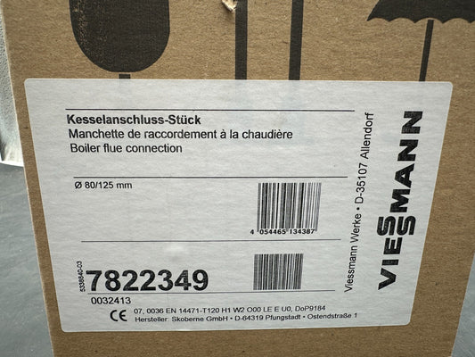 VIESSMANN 7822349 MANCHETTE DE RACCORDEMENT A LA CHAUDIERE 80/125 mm