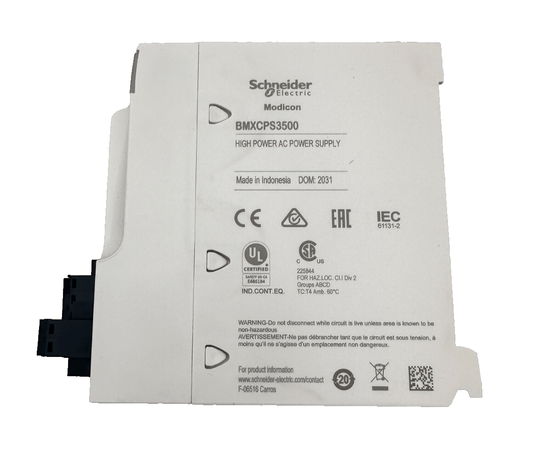 SCHNEIDER ELECTRIC BMXCPS3500 HIGH POWER SUPPLY - KLR Automation