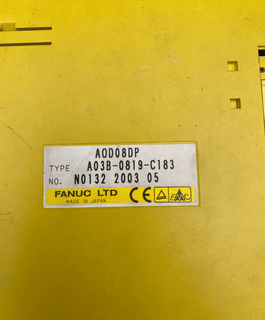 FANUC A03B - 0819 - C183 A0D08DP OUTPUT MODULE x1pc - KLR Automation