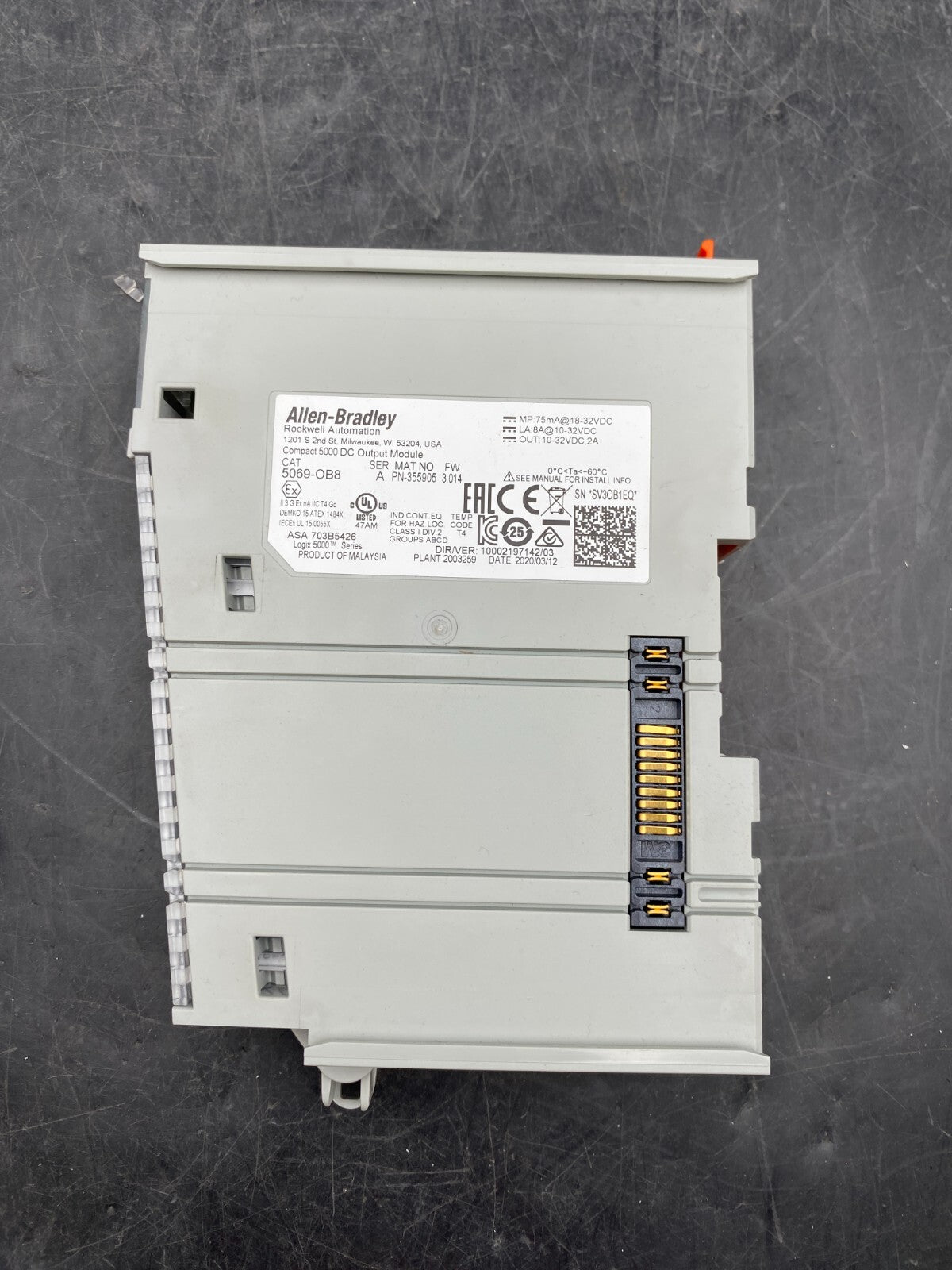 2 pc x ALLEN - BRADLEY Compact 5000 DC output Module 5069 - OB8 - KLR Automation