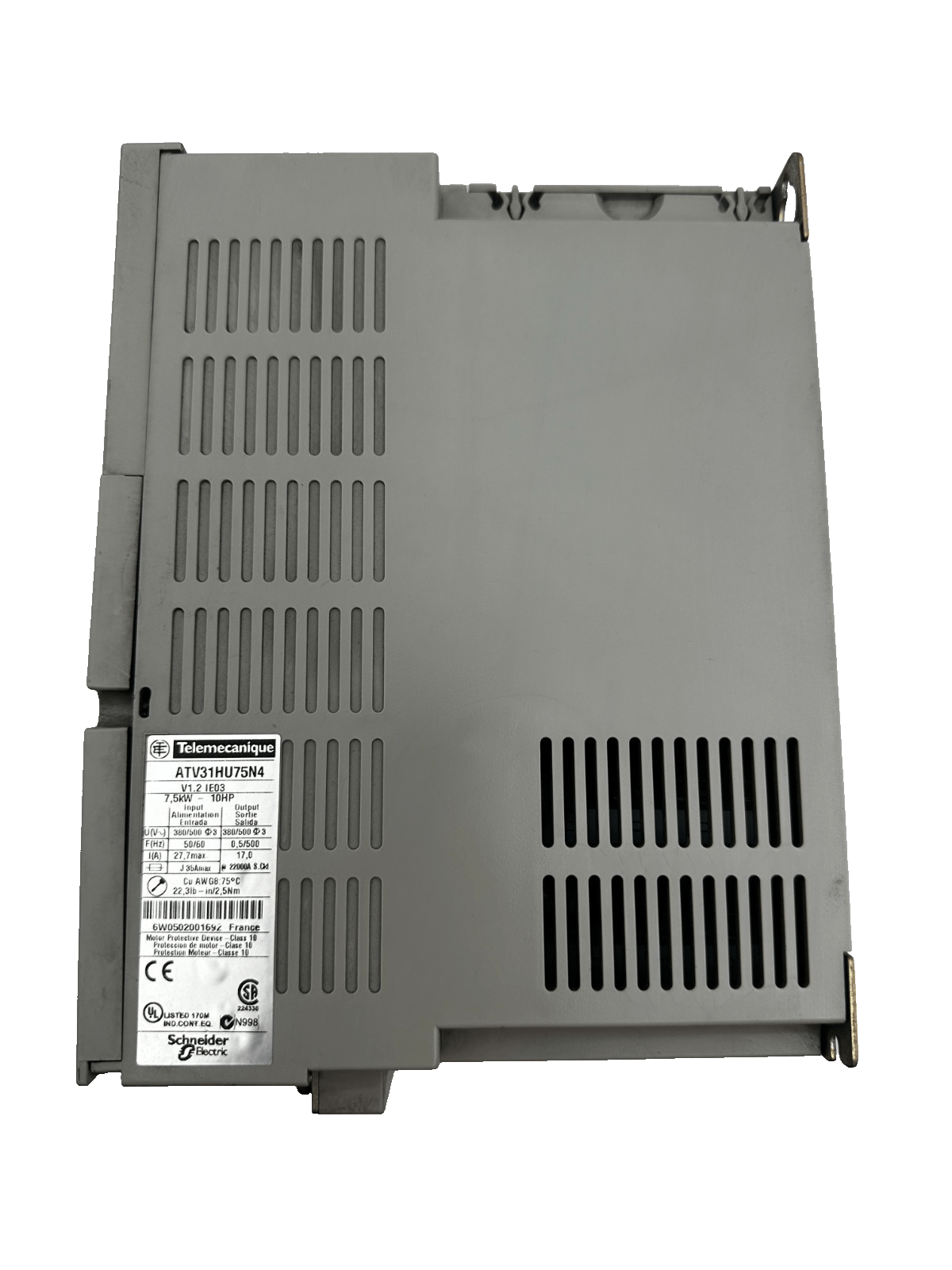 TELEMECANIQUE ATV31HU75N4 ALTIVAR 31 7.5kW 10HP 380 - 500V V1.2 INVERTER - KLR Automation