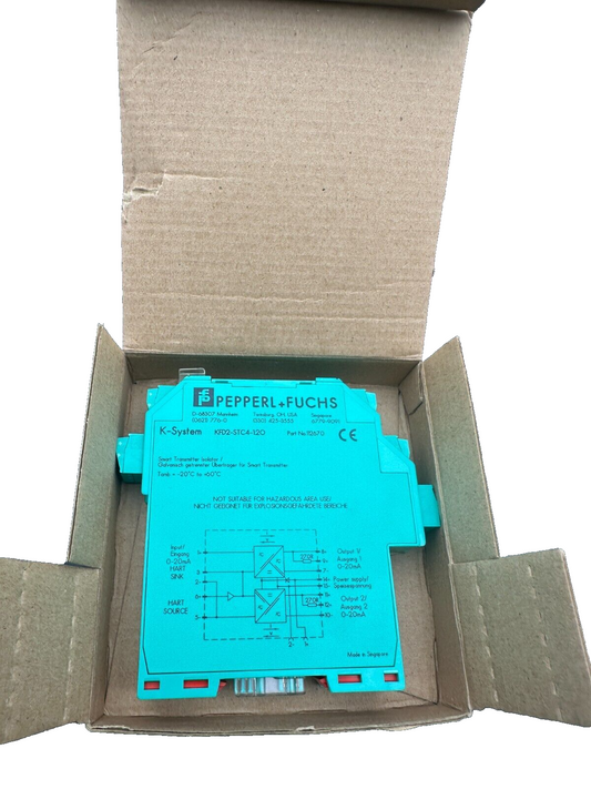 PEPPERL+FUCHS 112670 KFD2-STC4-1.20 K-SYSTEM SMART TRANSMITTER ISOLATOR
