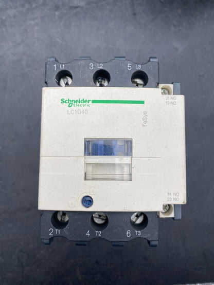 3 x Schneider Electric LC1 D40B Contactor LC1D40 - KLR Automation