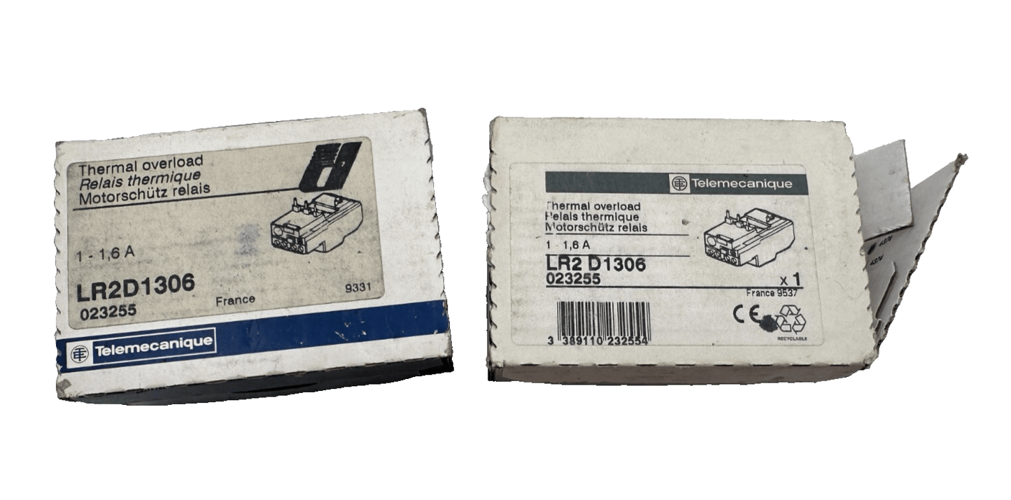 TELEMECANIQUE LR2D1306 RELAIS THERMIQUE x2pc - KLR Automation