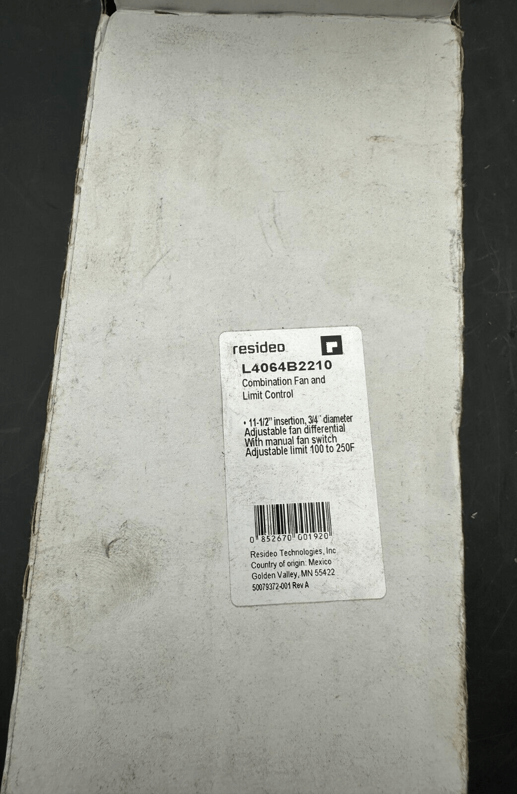 RESIDEO L4064B2210 COMBINATION FAN AND LIMIT CONTROL - KLR Automation
