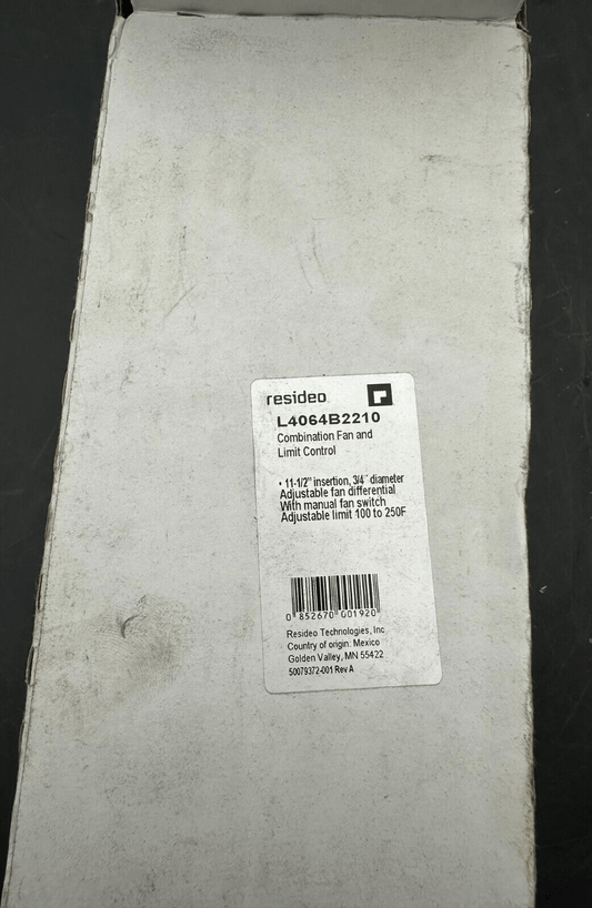 RESIDEO L4064B2210 COMBINATION FAN AND LIMIT CONTROL - KLR Automation