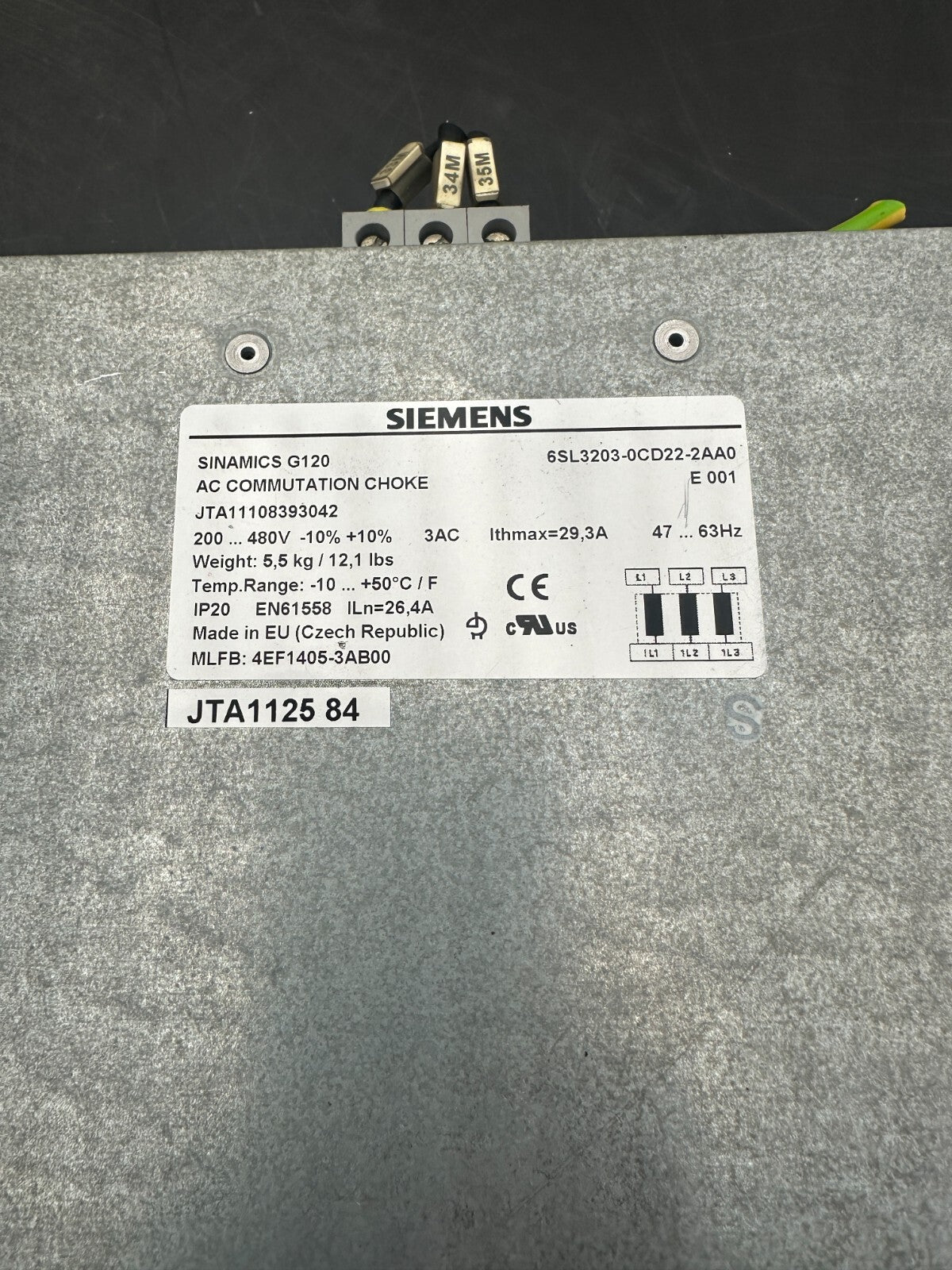 SIEMENS 6SL3210 - 1SE21 - 8AA0 + 6SL3040 - 0JA00 - 0AA0 + 6SL3203 - OCD22 - 2AA0 - KLR Automation