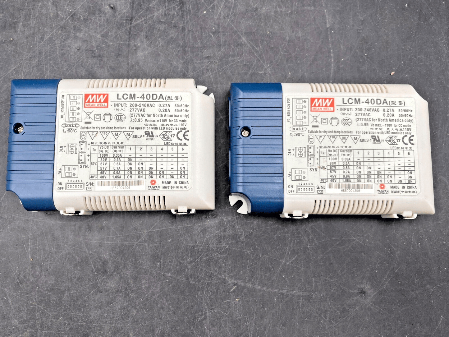 1pc x MEAN WELL LCM - 40DA MULTIPLE STAGE LED CONDUCTEUR - KLR Automation