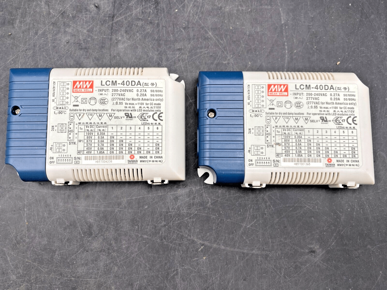 1pc x MEAN WELL LCM - 40DA MULTIPLE STAGE LED CONDUCTEUR - KLR Automation