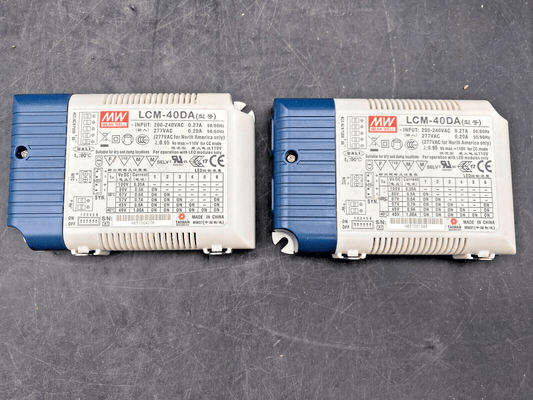 1pc x MEAN WELL LCM - 40DA MULTIPLE STAGE LED CONDUCTEUR - KLR Automation