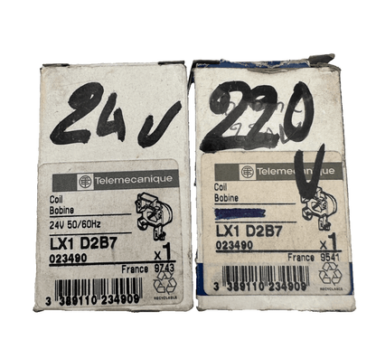 TELEMECANIQUE LX1D2B7 + LA1DN40 + LXD1B7 BOBINE x4pc - KLR Automation