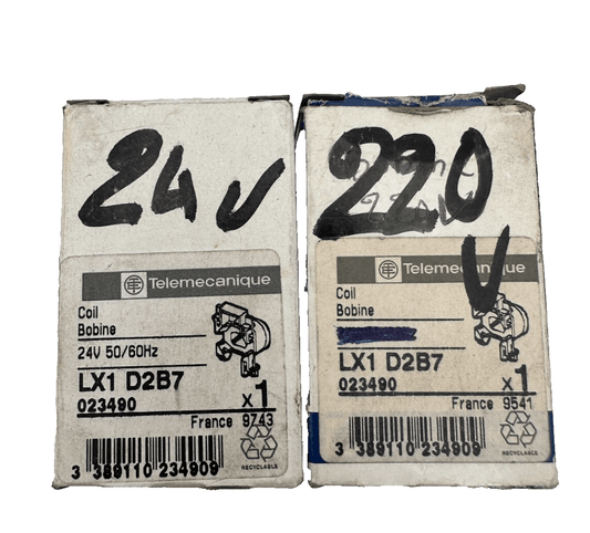 TELEMECANIQUE LX1D2B7 + LA1DN40 + LXD1B7 BOBINE x4pc - KLR Automation